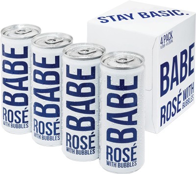 White Girl Wine - Babe Rose 4pk Cans NV (4 pack cans)