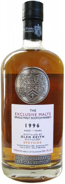 Exclusive Malts - 1996 Glen Keith 19 Year Old 750ml