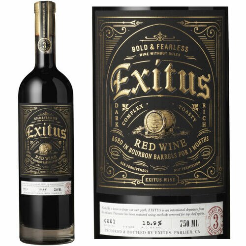Exitus Bourbon Barrel Aged California Red Blend 2017 Liquor Store Online