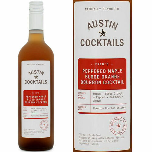Austin Cocktails Peppered Maple Blood Orange Bourbon Cocktail 750ml