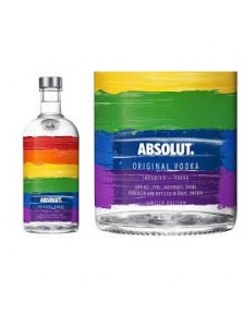 Absolut Original Vodka in a Rainbow Bottle 750ml