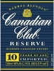 Canadian Club Canadian Whisky Reserve 10 Year 750ml
