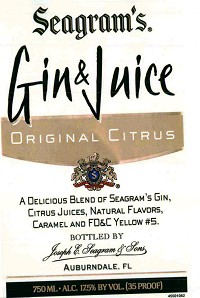 Seagram's Gin & Juice Original Citrus 750ml
