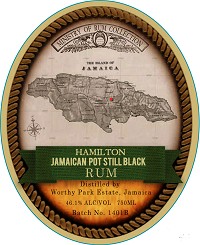 Hamilton Rum Jamaican Pot Still Black 750ml