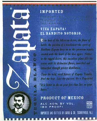 Zapata Tequila Silver 1L