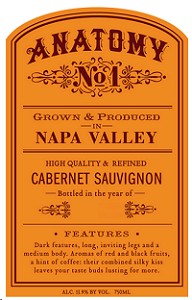Anatomy Cabernet Sauvignon Napa Valley 750ml