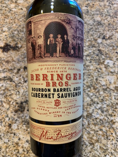 Beringer Bros. - Cabernet Sauvignon Bourbon Barrel Aged 2020 750ml