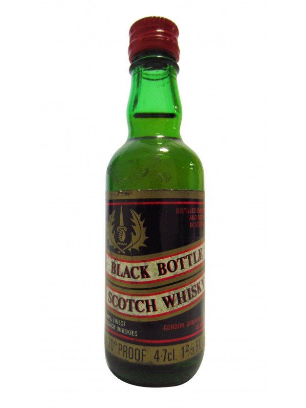 Blended Malt - Black Bottle Miniature Whisky 5CL