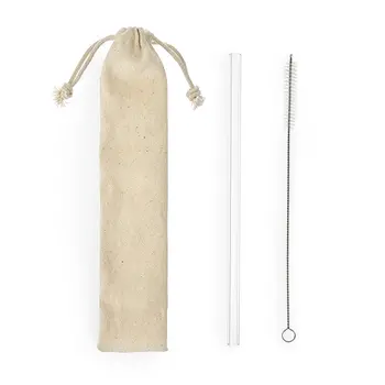 Clear Glass Straw Set by Twine