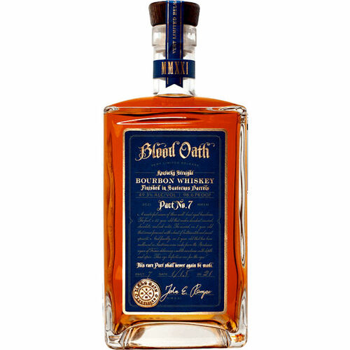 Blood Oath Pact 7 Kentucky Straight Bourbon Whiskey 750ml