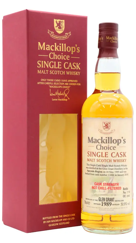 Glen Grant - Mackillop's Choice Single Cask #11086 1989 26 year old Whisky 70CL