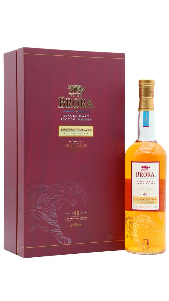 Brora (silent) - 200th Anniversary Single Malt Scotch 1978 40 year old Whisky 70CL