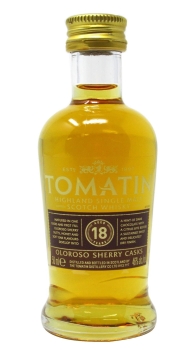 Tomatin - Highland Single Malt Miniature 18 year old Whisky 5CL