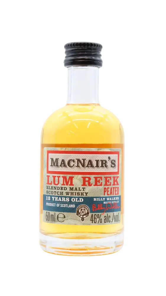 MacNairs - Lum Reek Peated 12 year old Whisky Miniature