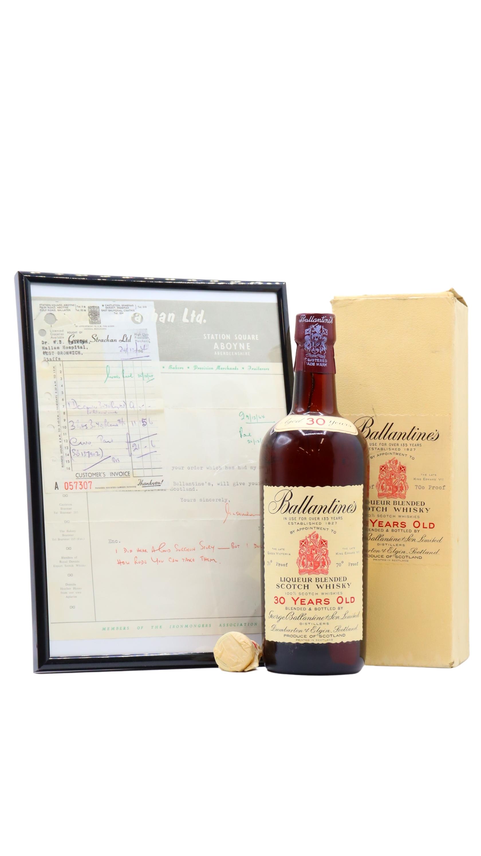 Ballantines 30 Year Blended Scotch