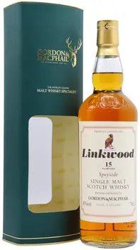 Linkwood - Gordon & MacPhail Distillery Labels Single Malt Scotch 15 year old Whisky (Old Bottling)