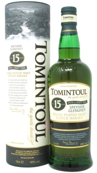 Tomintoul - Peaty Tang Single Malt 15 year old Whisky 70CL