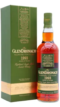Glendronach - Master Vintage Highland Single Malt Scotch 1993 25 year old Whisky 70CL