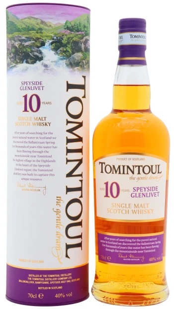 Tomintoul - 10 year old Speyside Single Malt Scotch Whisky 70cl 40% ABV