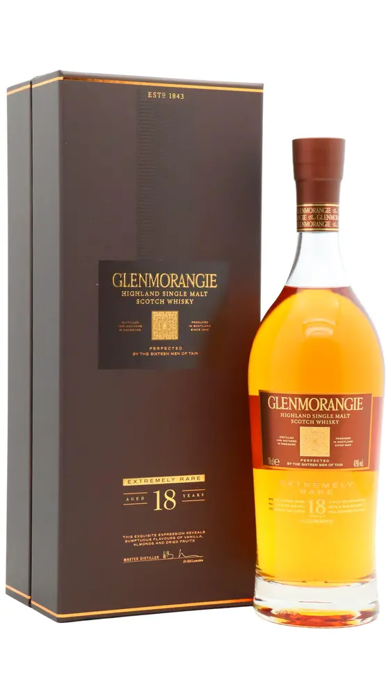 Glenmorangie - 18 year old Highland Single Malt Scotch Whisky 70cl 43% ABV