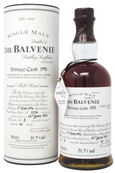 Balvenie - Vintage Cask #1236 1951 45 year old Whisky 70CL