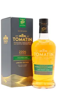 Tomatin - Fino Sherry Cask Finish Highland Single Malt Scotch 2006 13 year old Whisky (UK Exclusive) 70CL