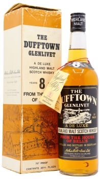 Dufftown - Glenlivet Deluxe Highland Malt (Old Bottling) 8 year old Whisky 75CL
