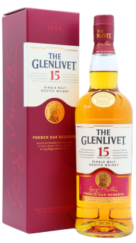 Glenlivet - French Oak - Speyside Single Malt 15 year old Whisky 70CL