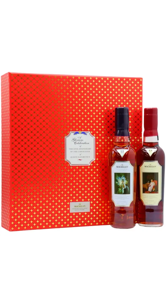 Macallan - 60th Anniversary Queen Elizabeth Coronation Single Malt Scotch Whisky (2 x 35cl)