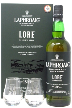 Laphroaig - Lore Islay Single Malt Glass Pack Whisky 70CL