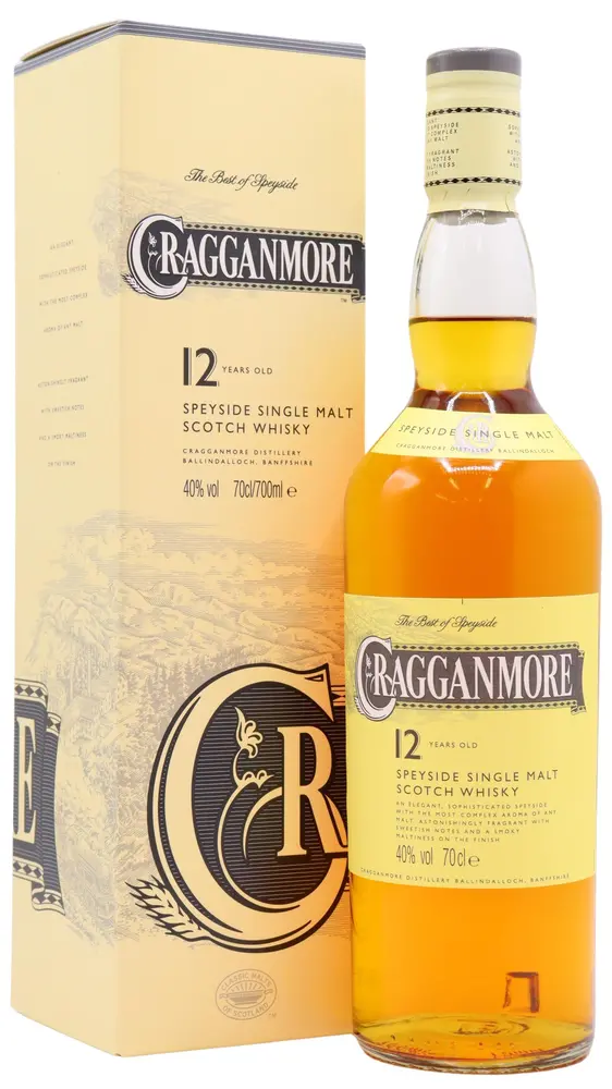 Cragganmore - Speyside Single Malt Scotch 12 year old Whisky 70CL