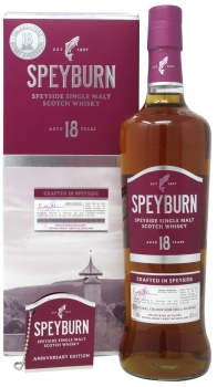Speyburn - Speyside Single Malt 18 year old Whisky 70CL