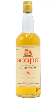Scapa - Highland Single Malt 8 year old Whisky (1980's Bottling) (75cl) (Unboxed)