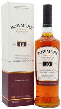 Bowmore - Islay Single Malt Scotch 18 year old Whisky (Old Bottling) 70CL