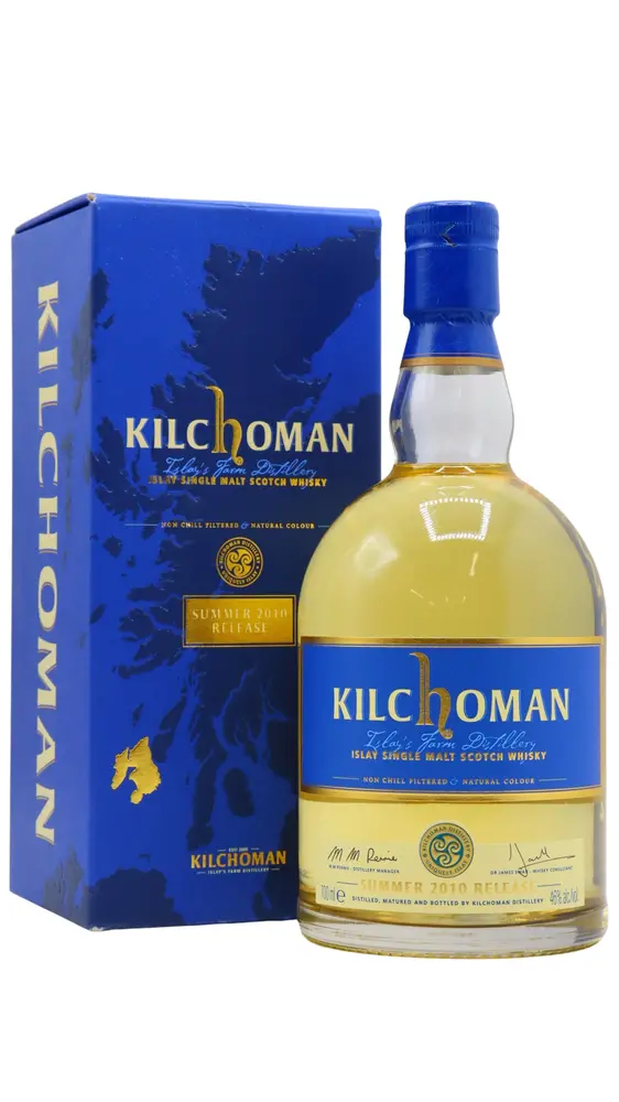 Kilchoman - Summer 2010 Islay Single Malt Scotch 2007 3 year old Whisky 70CL