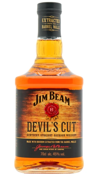 Jim Beam - 6 year old Devil's Cut Kentucky Straight Bourbon Whiskey 70cl 45% ABV