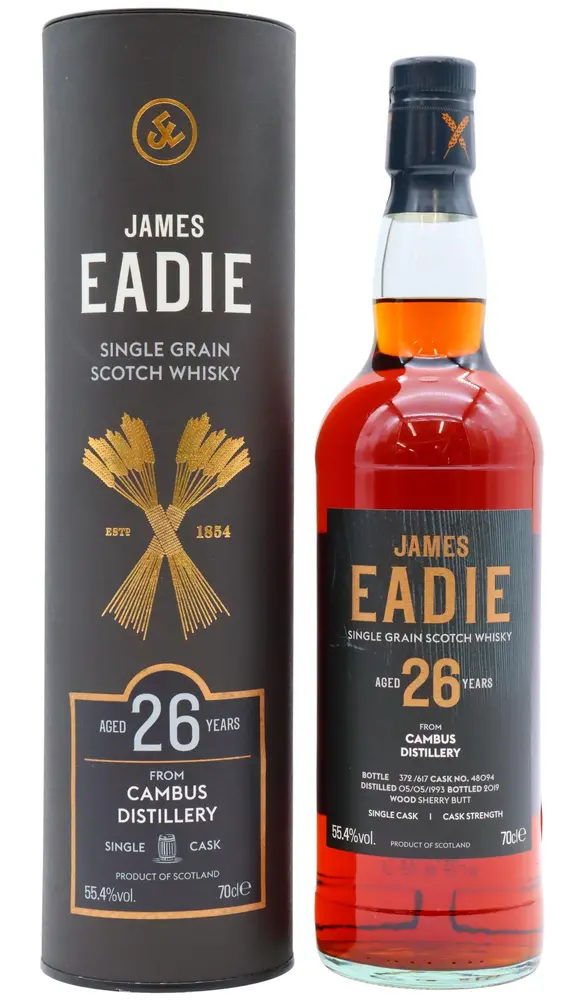 Cambus (silent) - 26 year old James Eadie Single Sherry Cask #48094 1993 Whisky 70cl 55.4% ABV