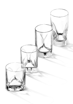 Enzo Mari - Conversazione Highball Glass (Quad Pack) 30cl