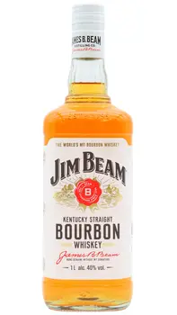 Jim Beam - White Label Kentucky Straight Bourbon 4 year old Whiskey (1 Litre)
