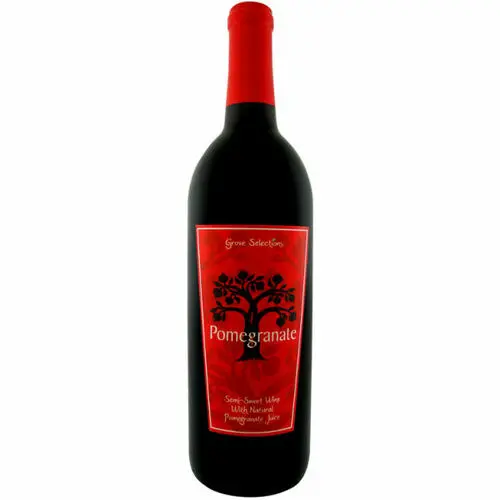 Grove Selections Semi-Sweet Pomegranate Wine NV