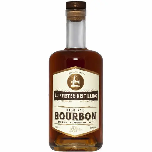 J.J. Pfister High Rye Bourbon Straight Bourbon Whiskey 750ml