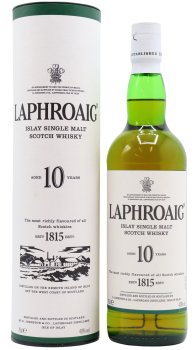 Laphroaig - 10 year old Islay Single Malt Scotch Whisky 70cl 40% ABV (Old Bottling)