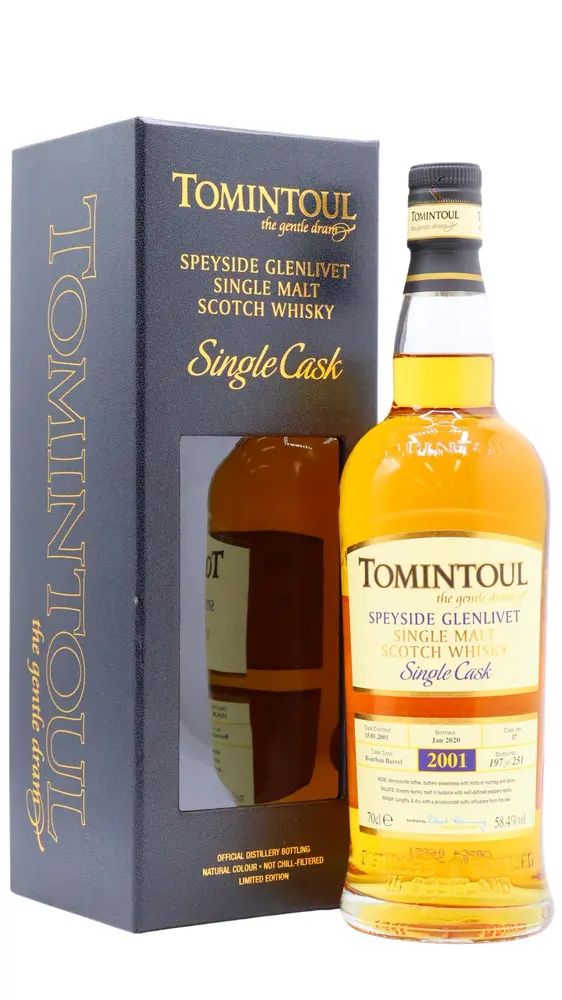 Tomintoul - Single Bourbon Cask #37 2001 19 year old Whisky