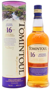 Tomintoul - 16 year old Speyside Single Malt Scotch Whisky 70cl 40% ABV