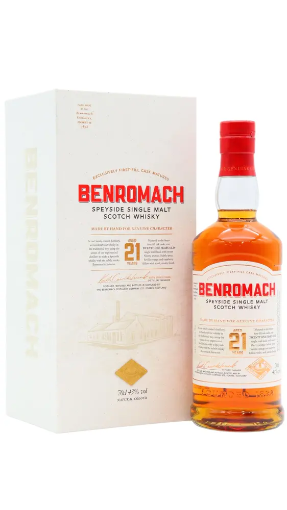Benromach - Speyside Single Malt Scotch 21 year old Whisky