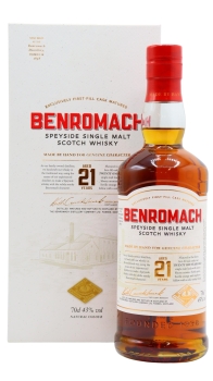 Benromach - Speyside Single Malt Scotch 21 year old Whisky 70CL