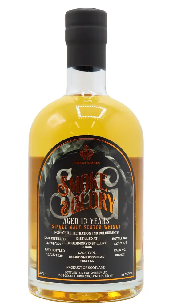 Ledaig - Heroes & Heretics - Smoke & Glory Single Cask #800022 2007 13 year old Whisky 70CL