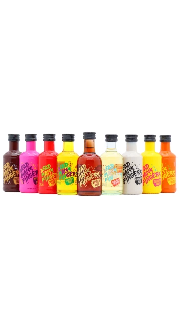 Dead Man's Fingers - Flavoured Rum 5cl x 9 37.5% ABV Miniature Gift Pack- (9 x 5cl)
