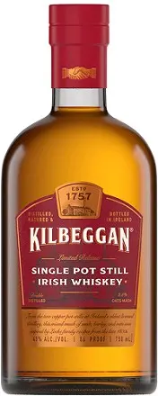 Kilbeggan Irish Whiskey Single Pot Still 750ml