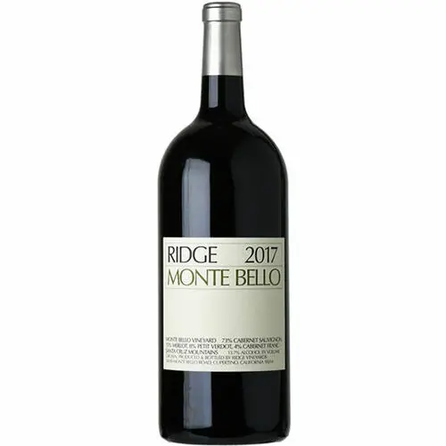Ridge Monte Bello Santa Cruz Mountains Red Wine 2017 3L Rated 100JD